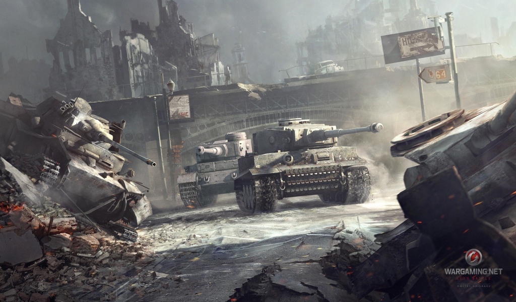 World of Tanks: tanks have crushed the city
