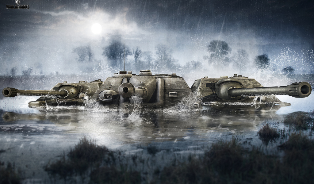 World of Tanks: танки в воде