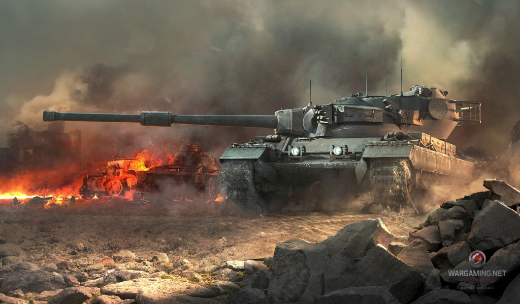 World of Tanks: мощный танк