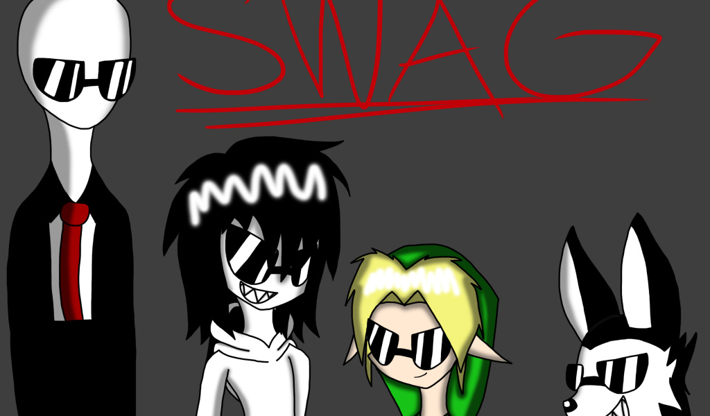 Рисунок с надписью swag