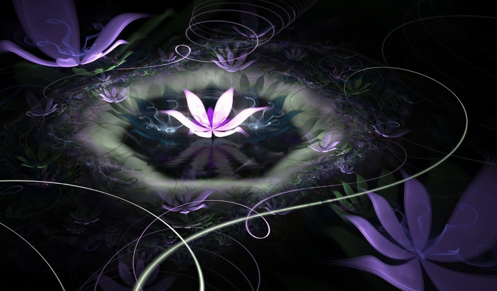 Абстрактные лилии