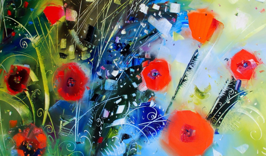 Абстрактные маки