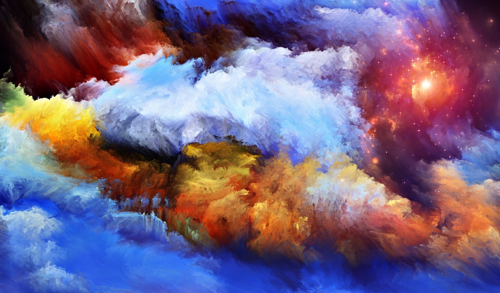 Облака и звездное небо