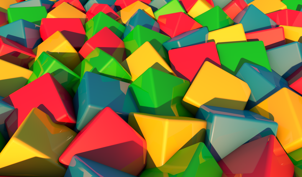 Разноцветные кубики