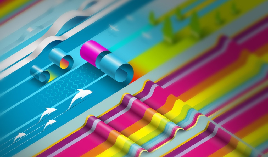 Красочные бумажные рулоны