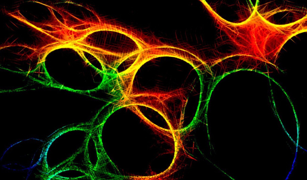 Красочные объемные фракталы