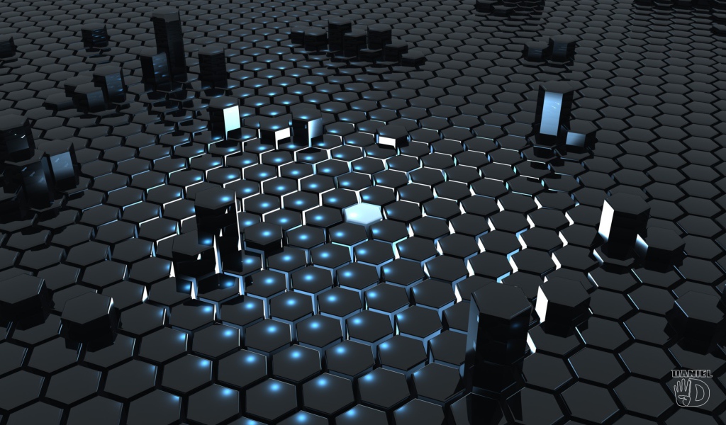 Светящийся шестигранник