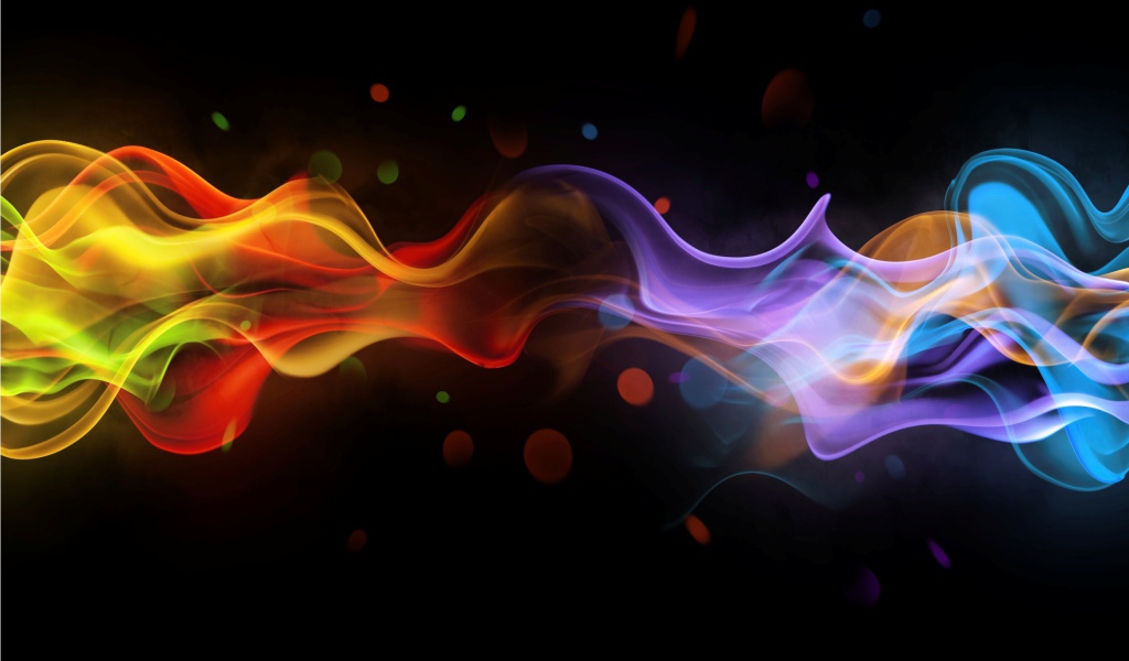 Разноцветный абстрактный дым