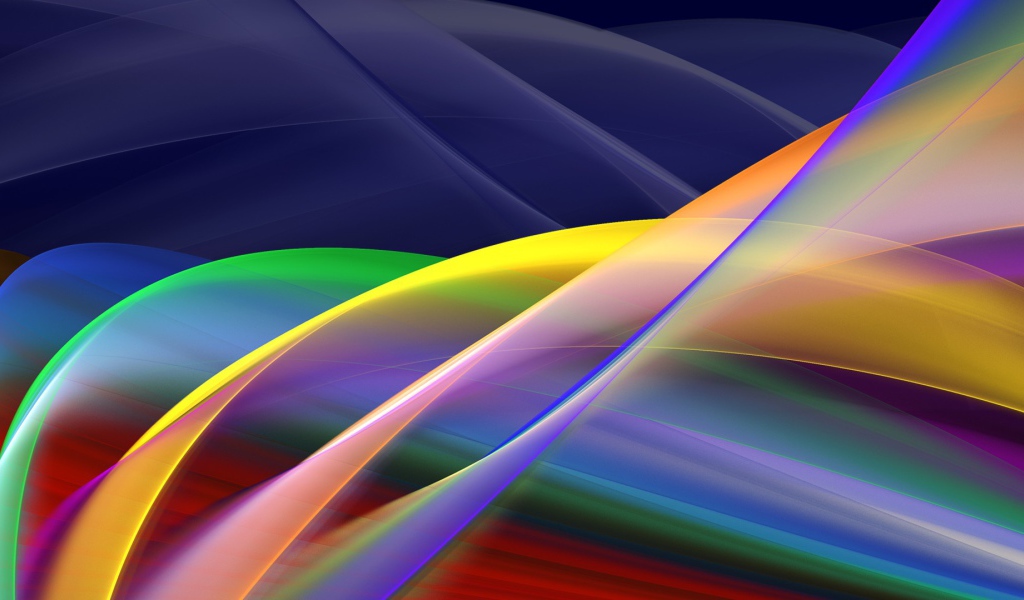 Радужные волны света