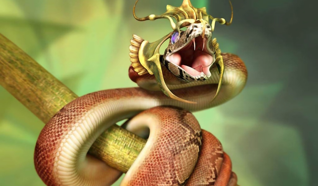 Змея в золотой короне