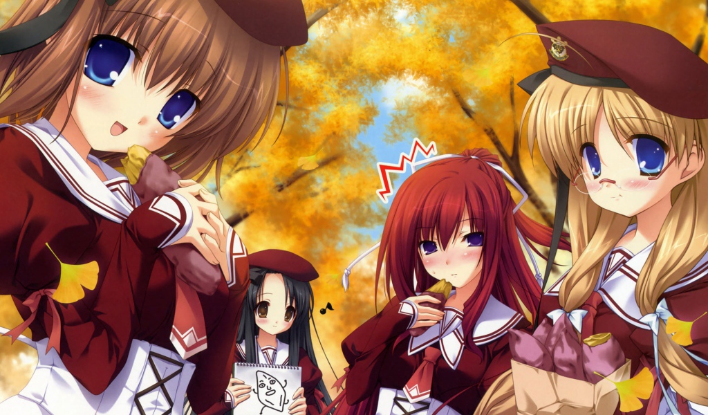 Обои с девушками Аниме