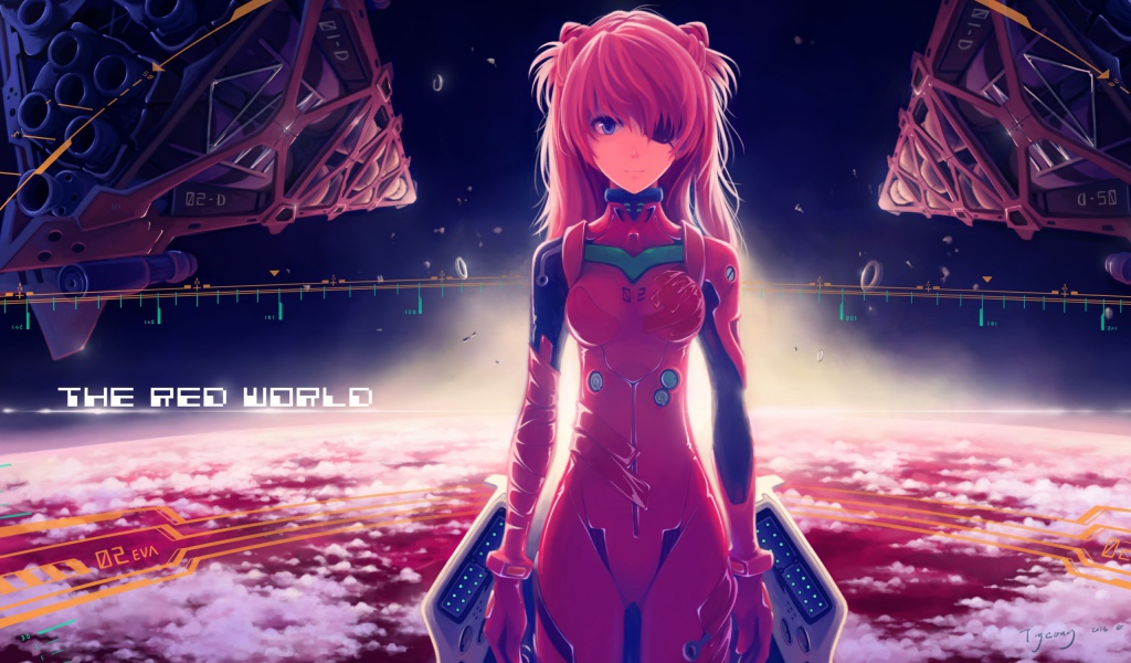 Аска Лэнгли Сорю аниме девочка