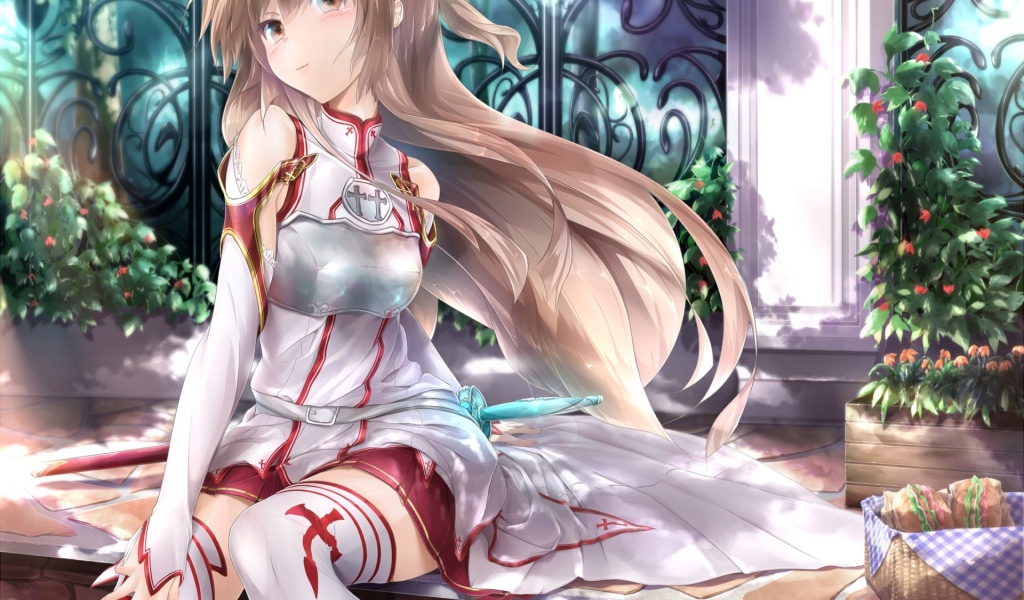 Девочка в чулках