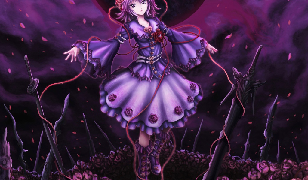 Девочка на цветах