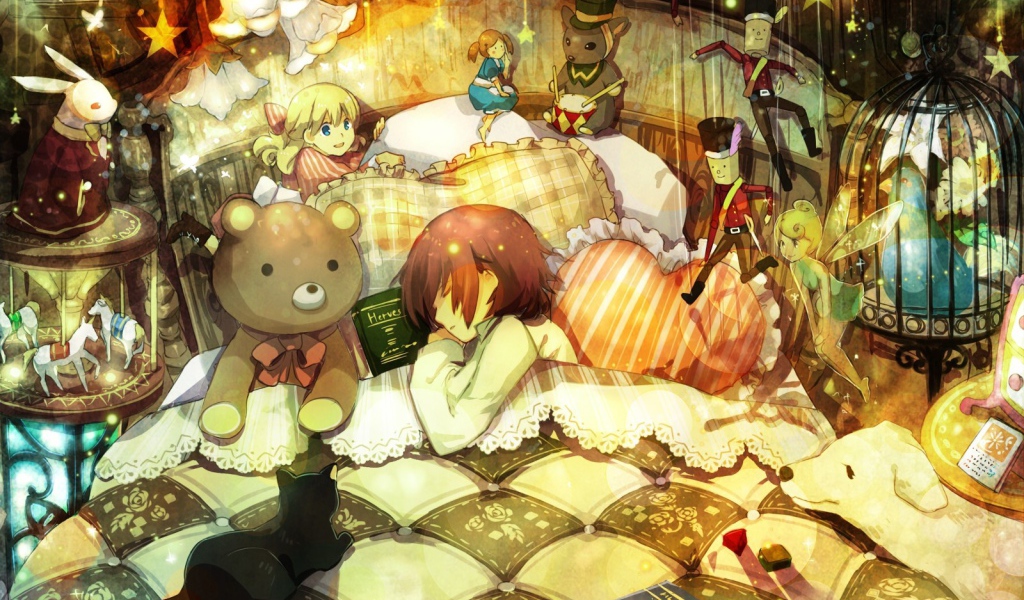 Девочка спит