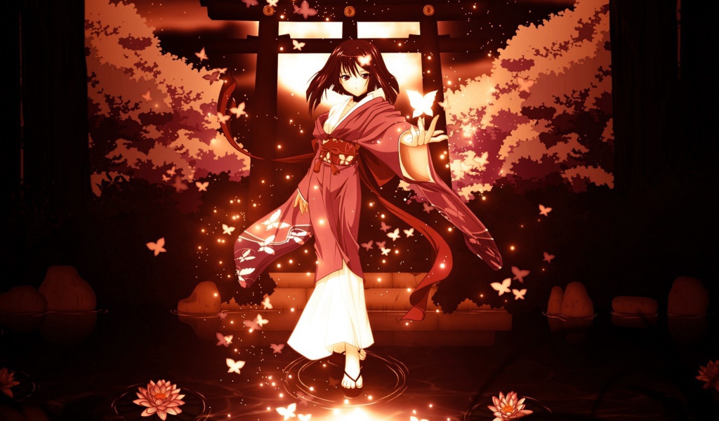 Девочка идет по воде