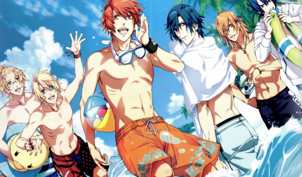 Отдых на пляже Аниме