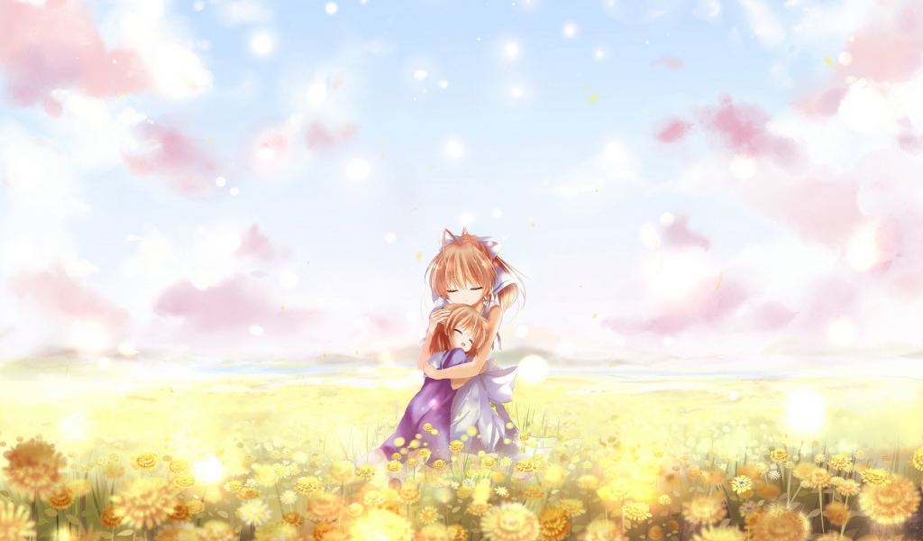 Девочки в поле