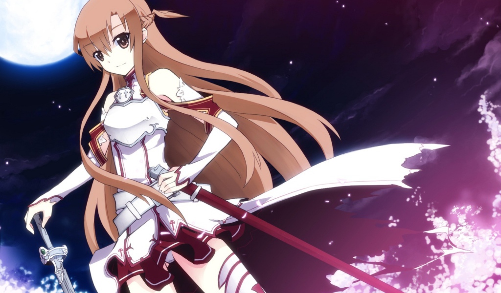 Девушка под луной