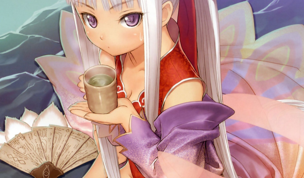 Девочка со стаканом воды