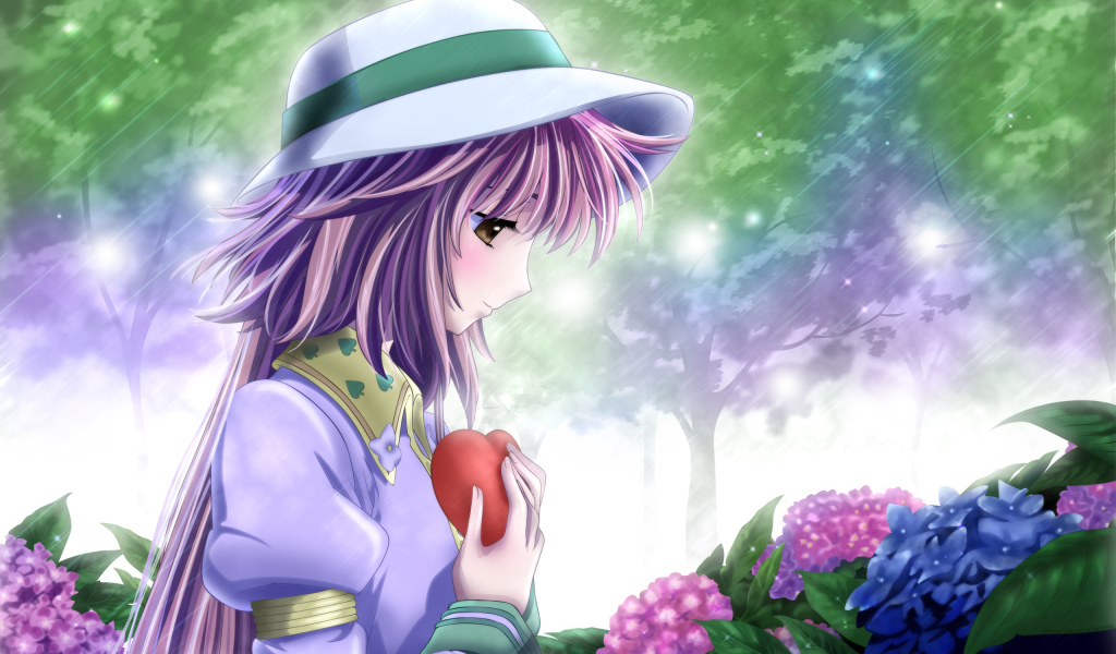 Девочка с сердечком в руках