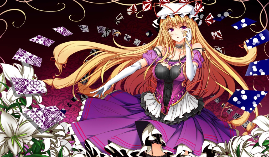 Девушка гадает на картах