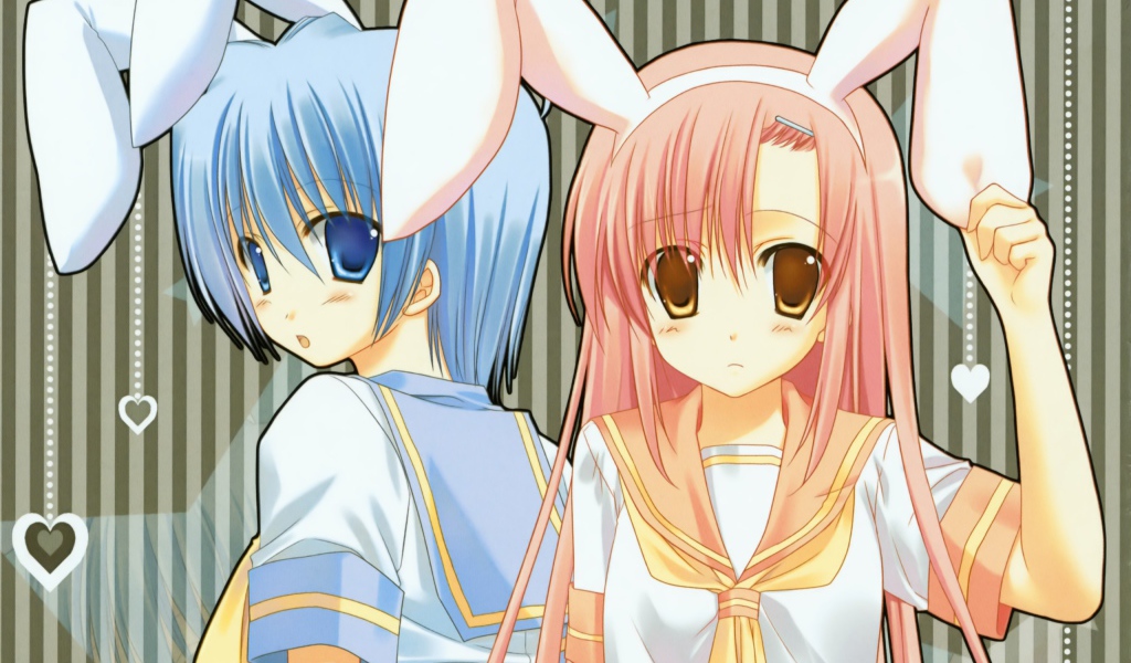 Девочки с заячьими ушами