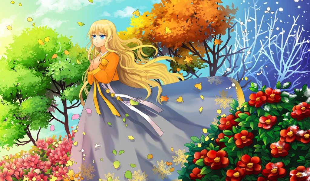 Весенняя девушка