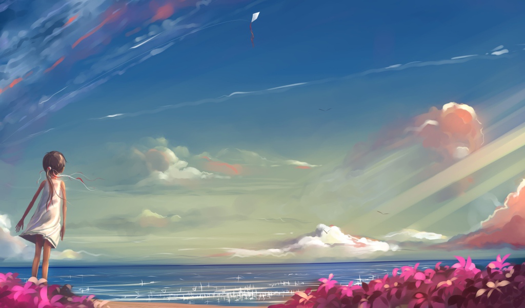 Девочка на берегу