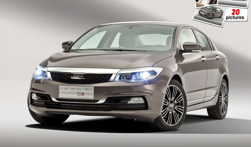Красивый автомобиль Qoros 3 2014  в Москве