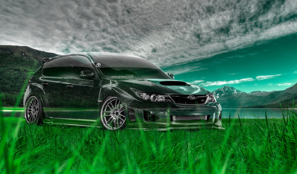 Subaru impreza на природе