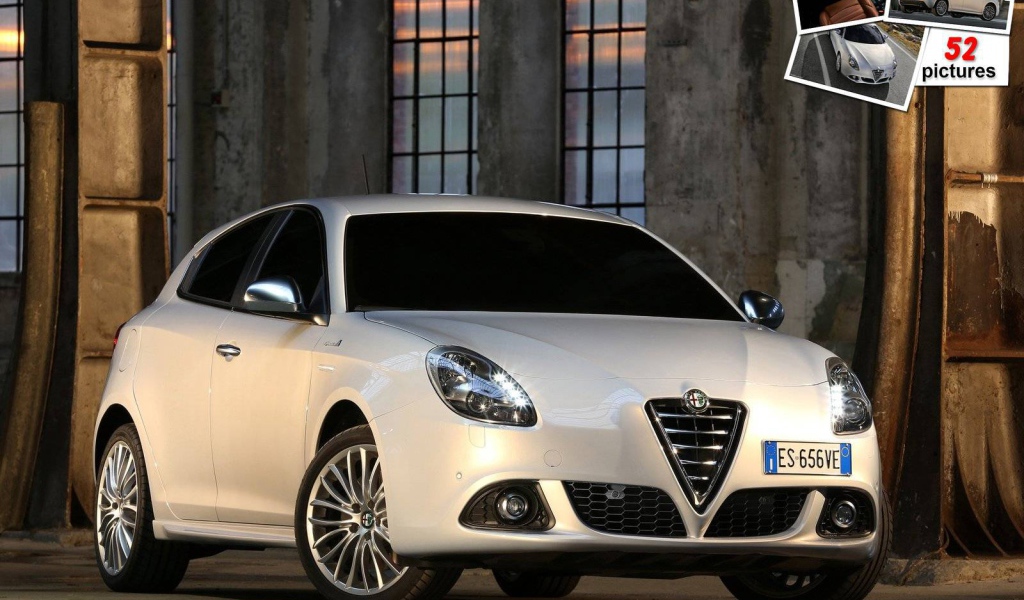 Автомобиль Alfa Romeo giulietta 2014 на дороге