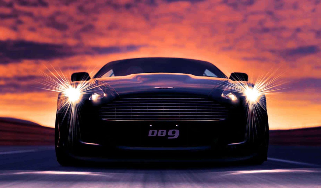 Красивый автомобиль Aston Martin db9