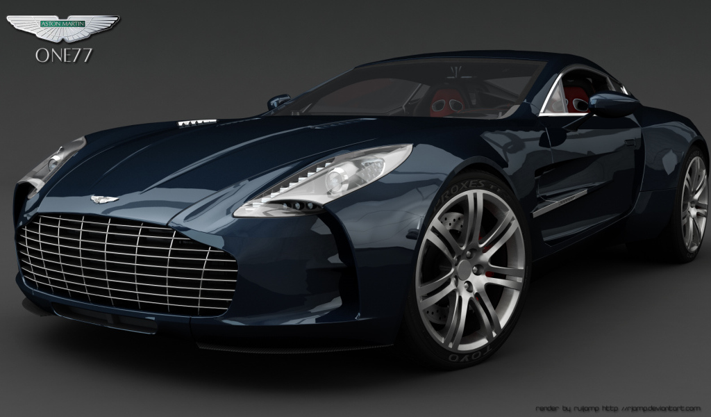 Черный Aston Martin one 77