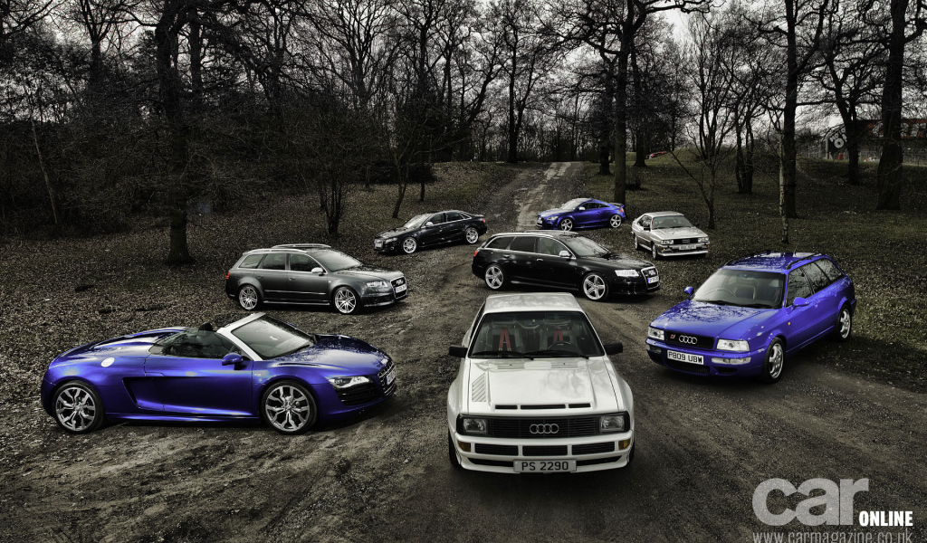 Красивый автомобиль Audi quattro