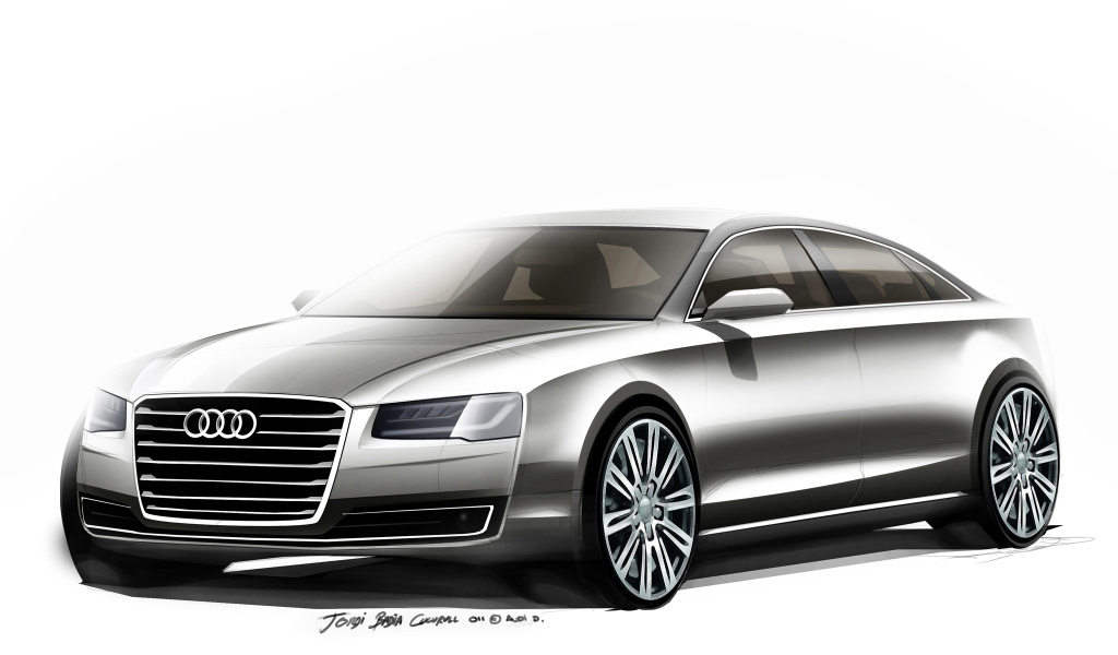Надежный автомобиль Audi A8 2014