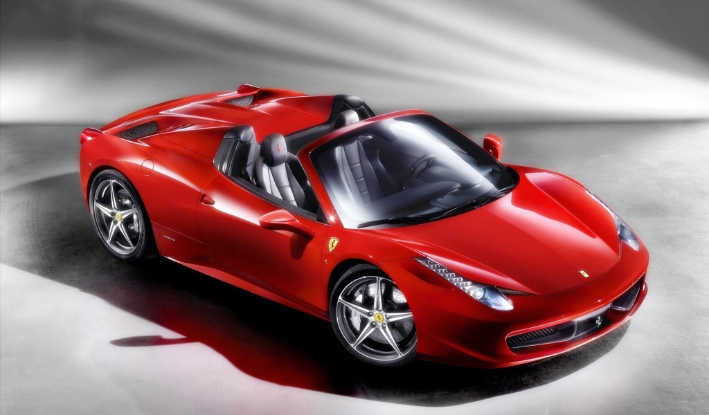 Красивый Ferrari 458 spider