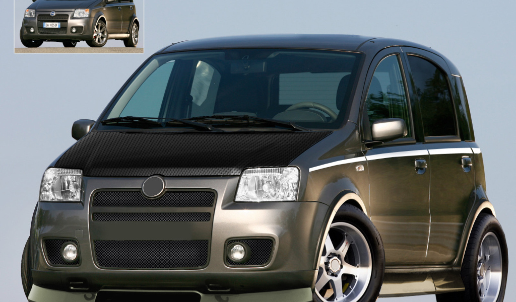 Красивый автомобиль Fiat Panda в Москве