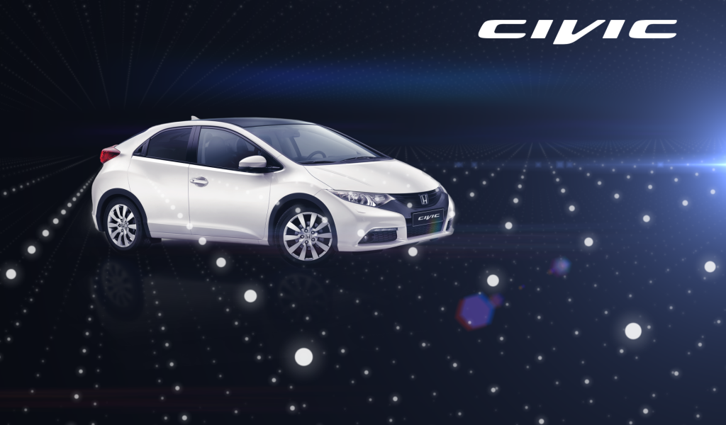 Красивый автомобиль Honda Civic 5D