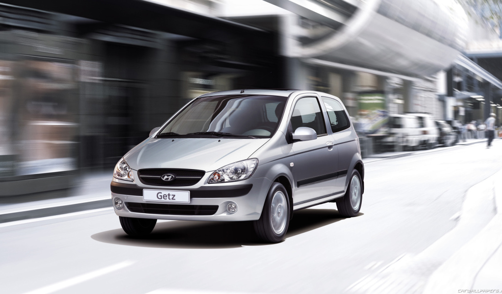 Красивый автомобиль Hyundai Getz в Москве