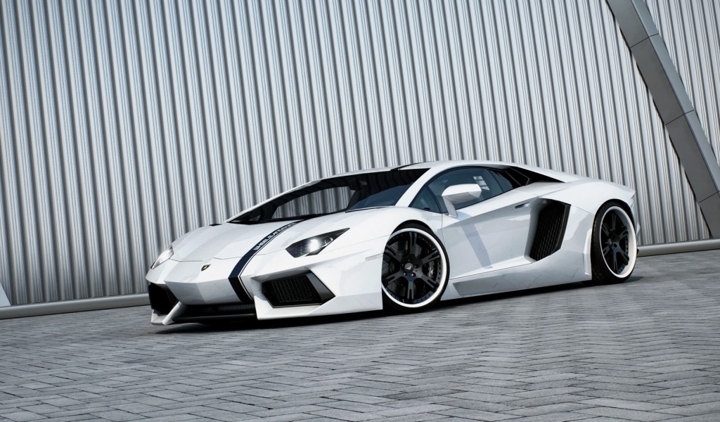 Красивый Lamborghini Aventador