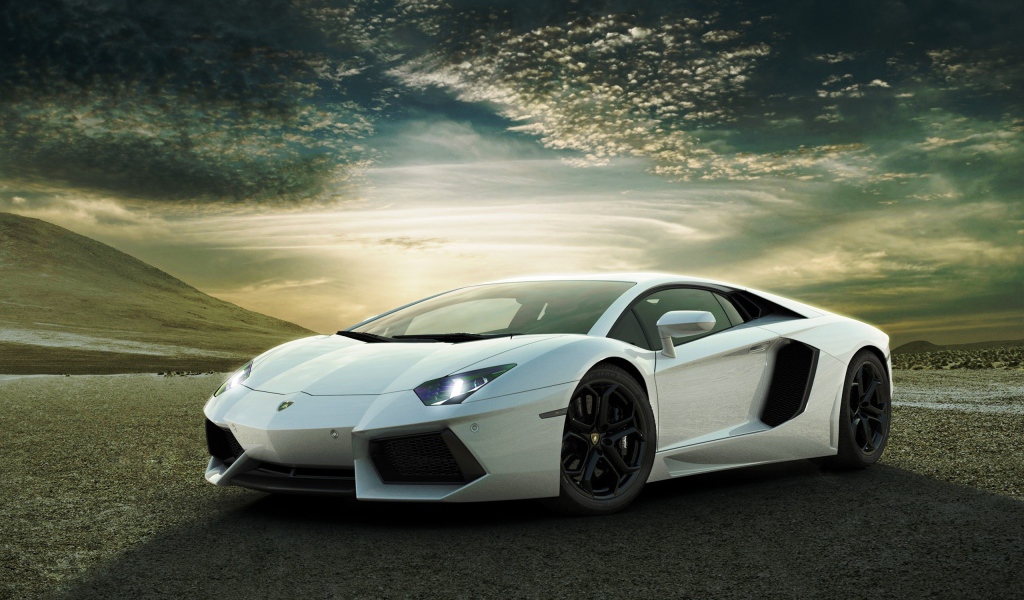 Красивый автомобиль Lamborghini Aventador