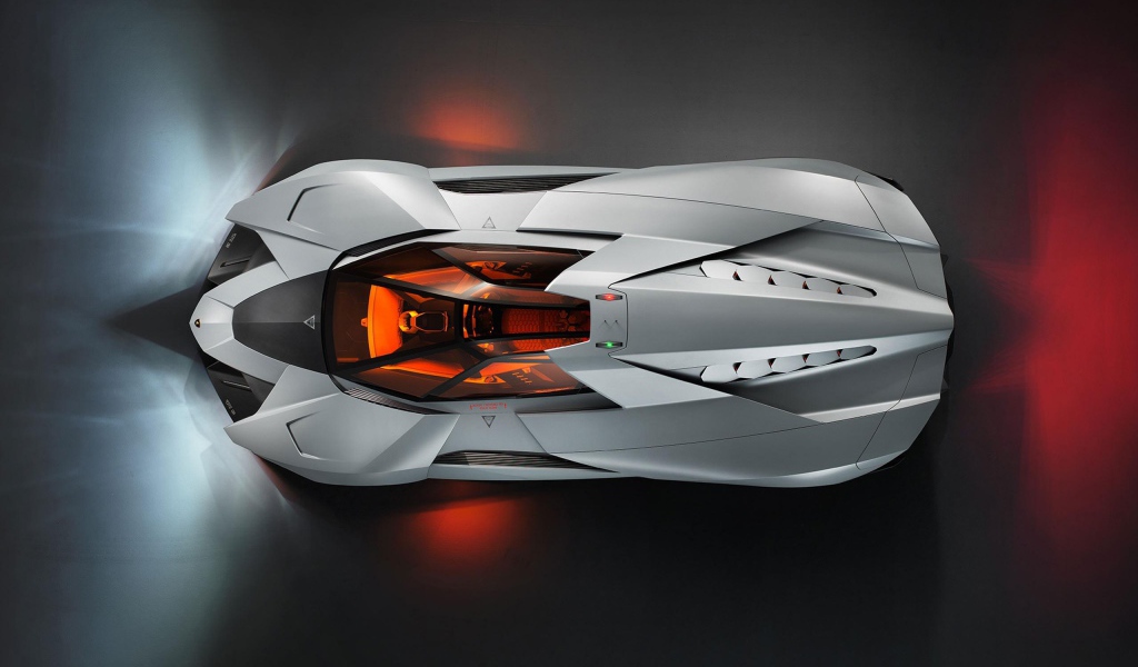 Красивый автомобиль Lamborghini Egoista в Москве