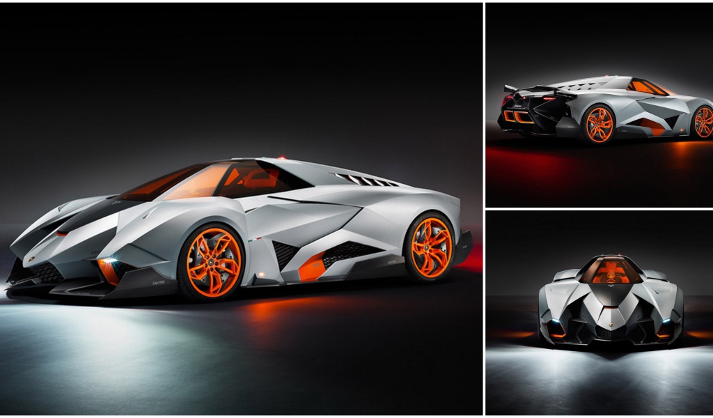 Автомобиль Lamborghini Egoista на дороге