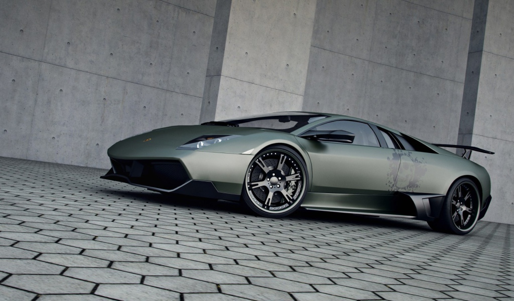 Красивый Lamborghini Murcielago LP720
