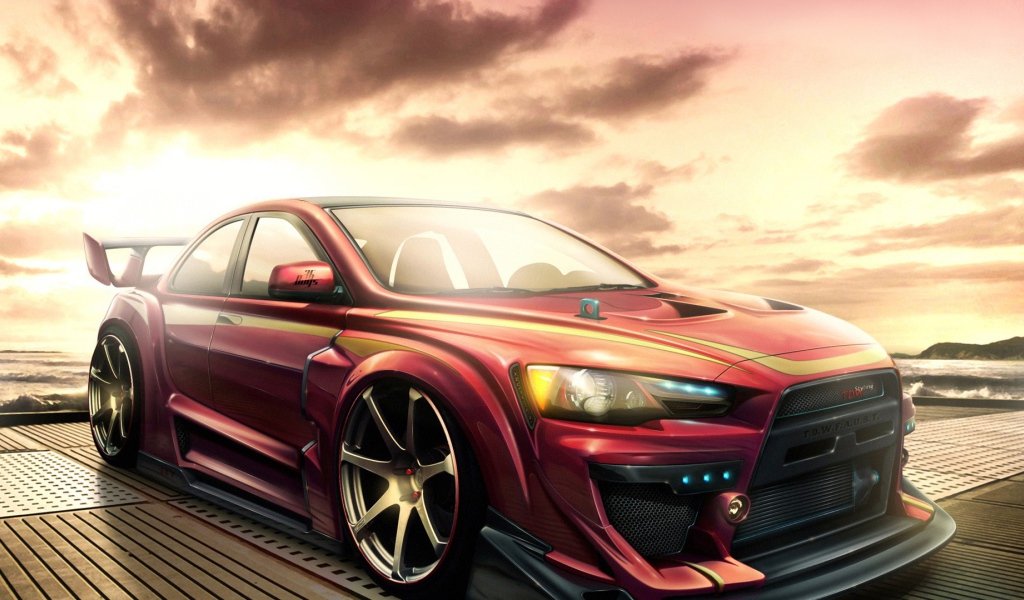 Автомобиль марки Mitsubishi модели Lancer Evolution