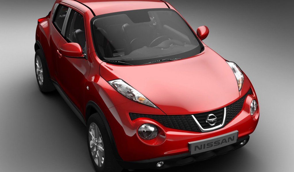 Автомобиль Nissan Juke на дороге