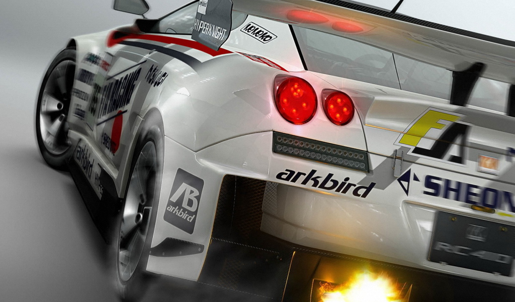 Выхлоп с огнем