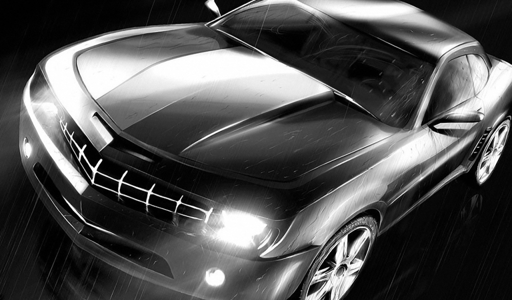 Автомобиль под дождем