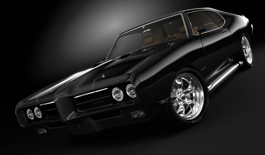 Красивый автомобиль Pontiac GTO в Москве